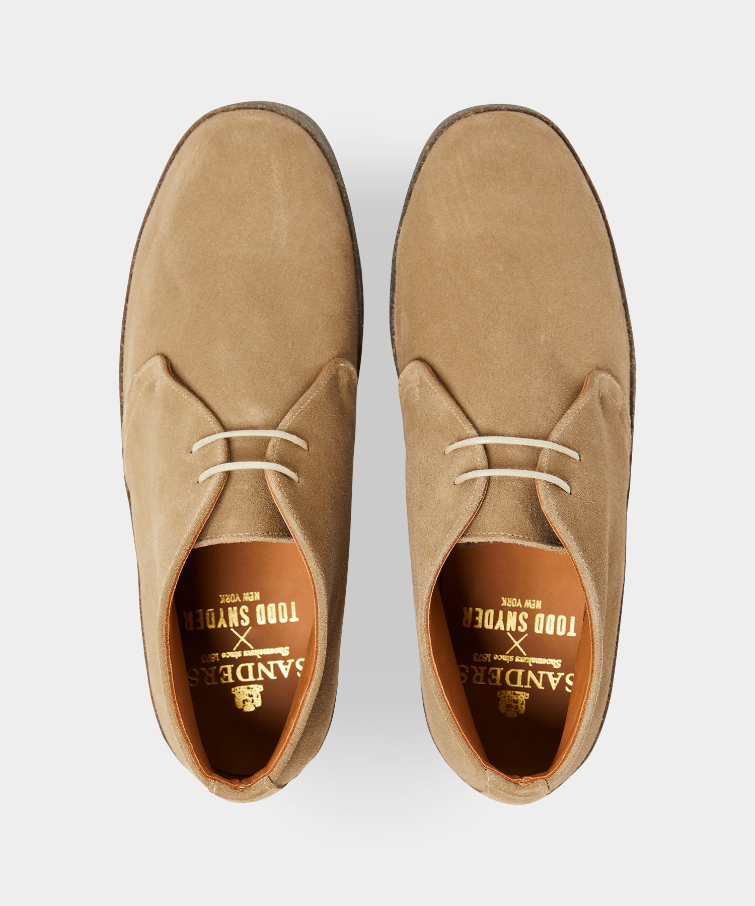 Todd Snyder Sanders Suede Sam Chukka Boot in Sand Stone Sand Stone