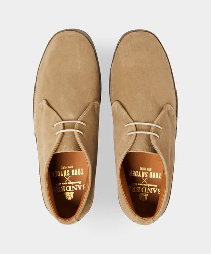 Todd Snyder Sanders Suede Sam Chukka Boot in Sand Stone Sand Stone