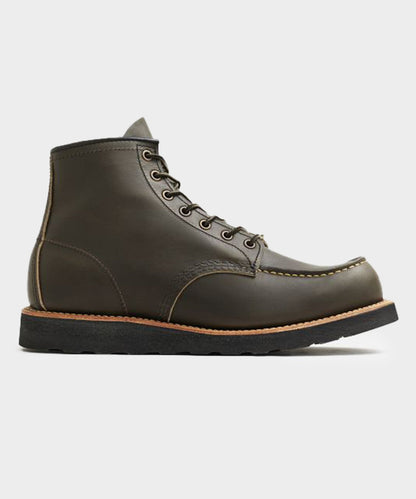 Todd Snyder Red Wing 6 in Classic Leather Moc Boot in Alpine Green Dark Olive