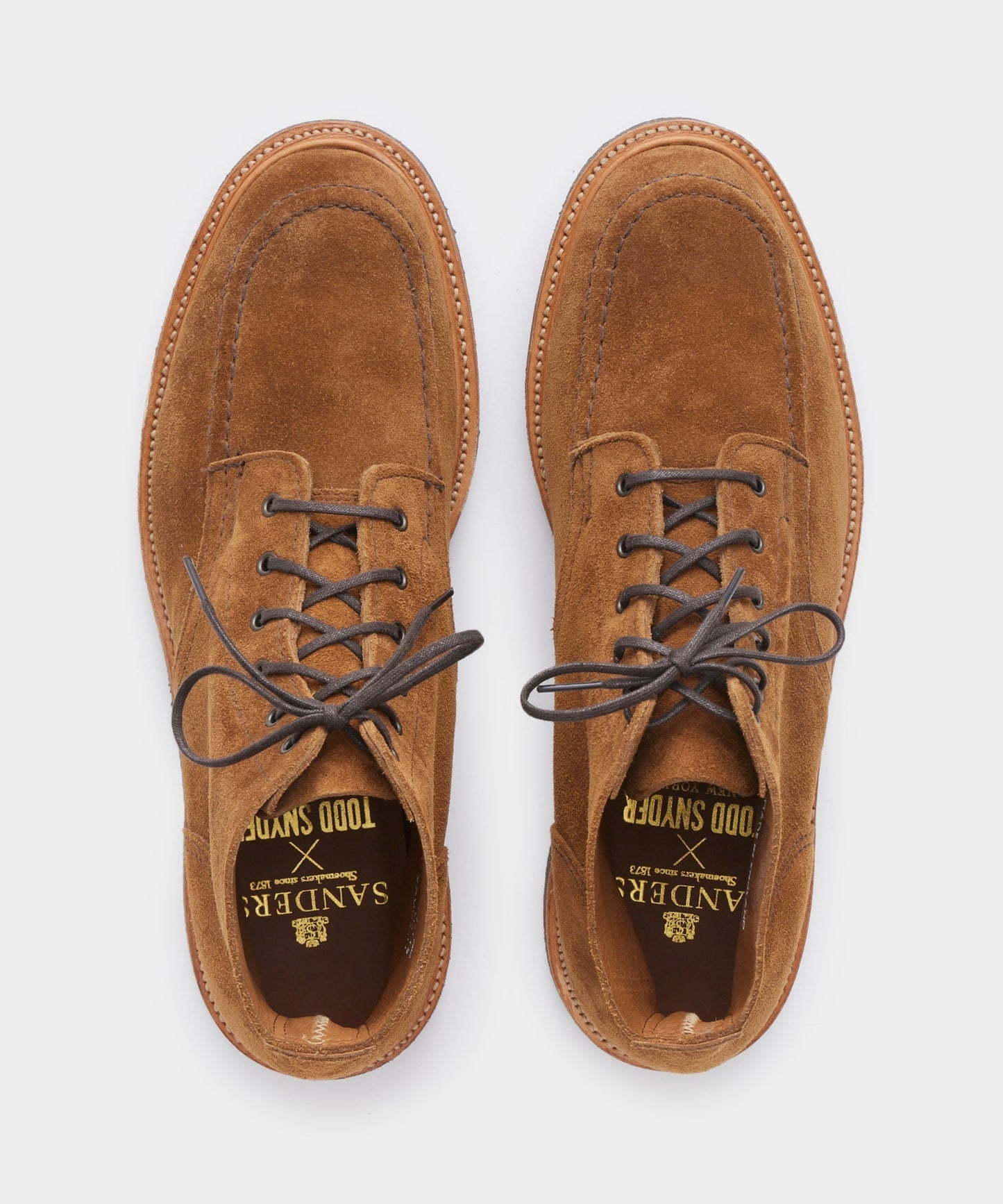 Todd Snyder Todd Snyder x Sanders Apron Suede Boot in Tobacco TOBACCO