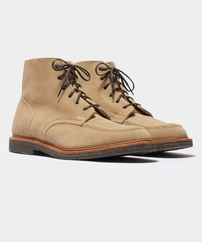 Todd Snyder Todd Snyder x Sanders Apron Suede Boot in Milkshake BEIGE