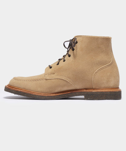 Todd Snyder Todd Snyder x Sanders Apron Suede Boot in Milkshake BEIGE