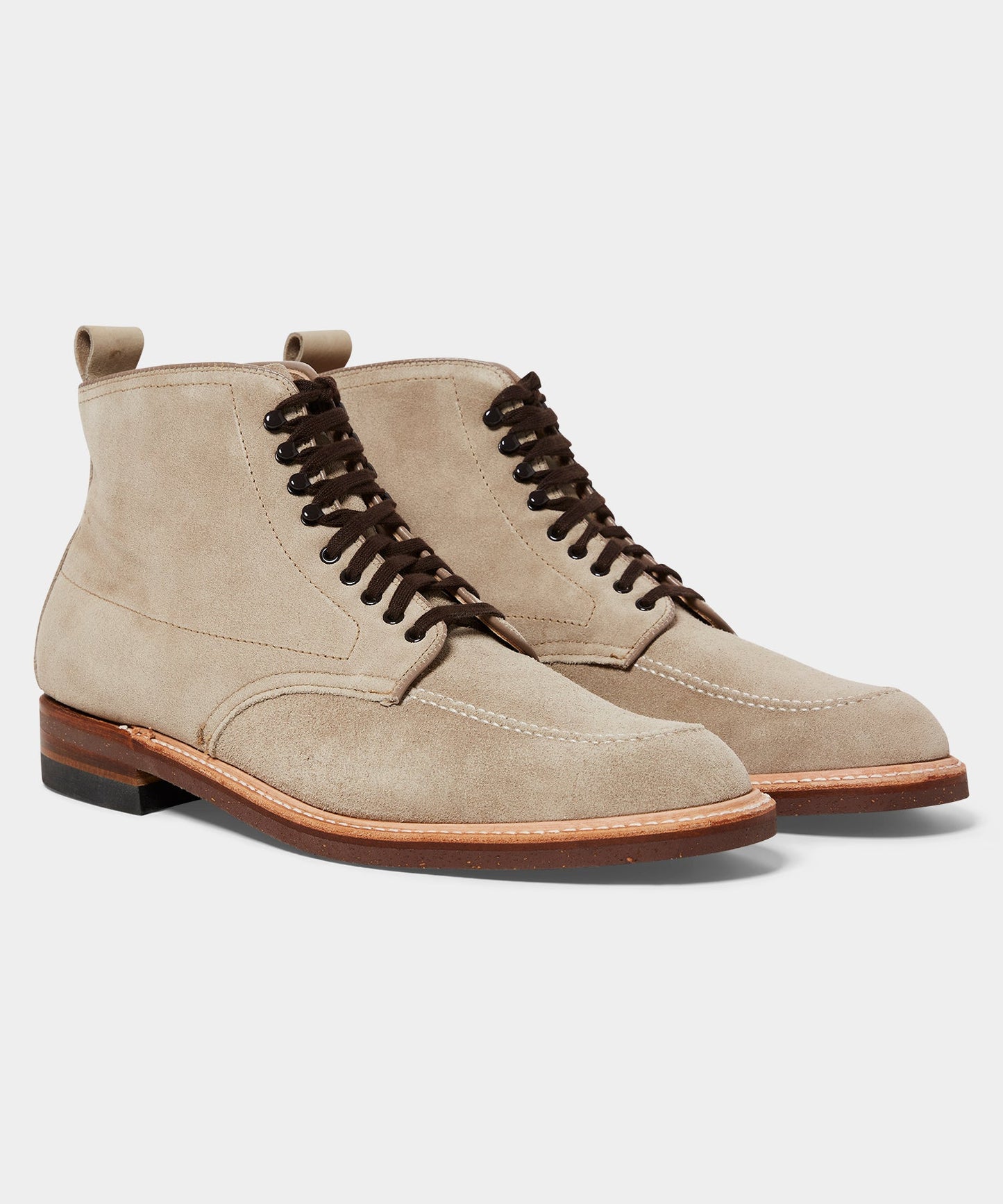Todd Snyder Todd Snyder x Alden Indy Suede Boot In Milkshake Beige
