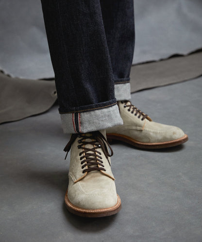 Todd Snyder Todd Snyder x Alden Indy Suede Boot In Milkshake Beige