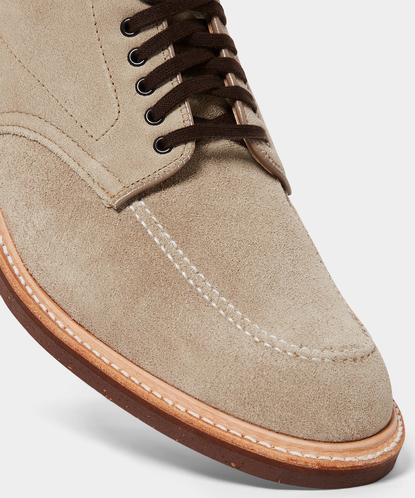 Todd Snyder Todd Snyder x Alden Indy Suede Boot In Milkshake Beige