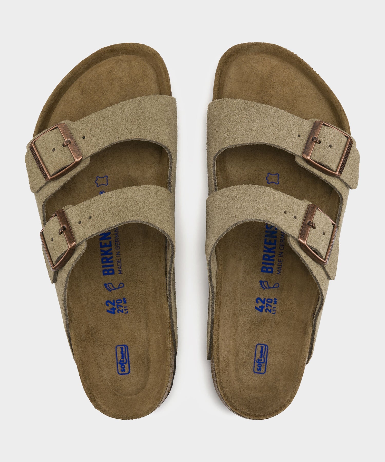 Todd Snyder Birkenstock Arizona Soft-Footbed Sandal in Taupe Suede TAUPE