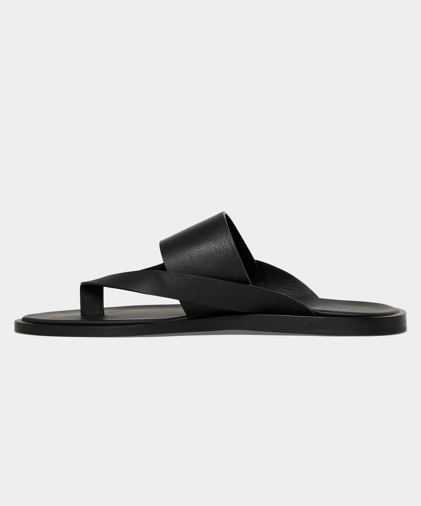 Todd Snyder Porto Leather Crossover Sandal in Black Black