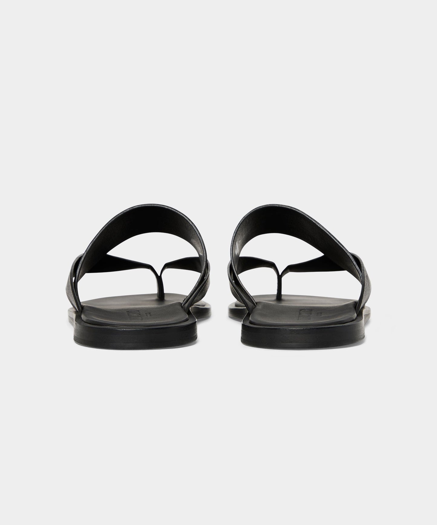 Todd Snyder Porto Leather Crossover Sandal in Black Black