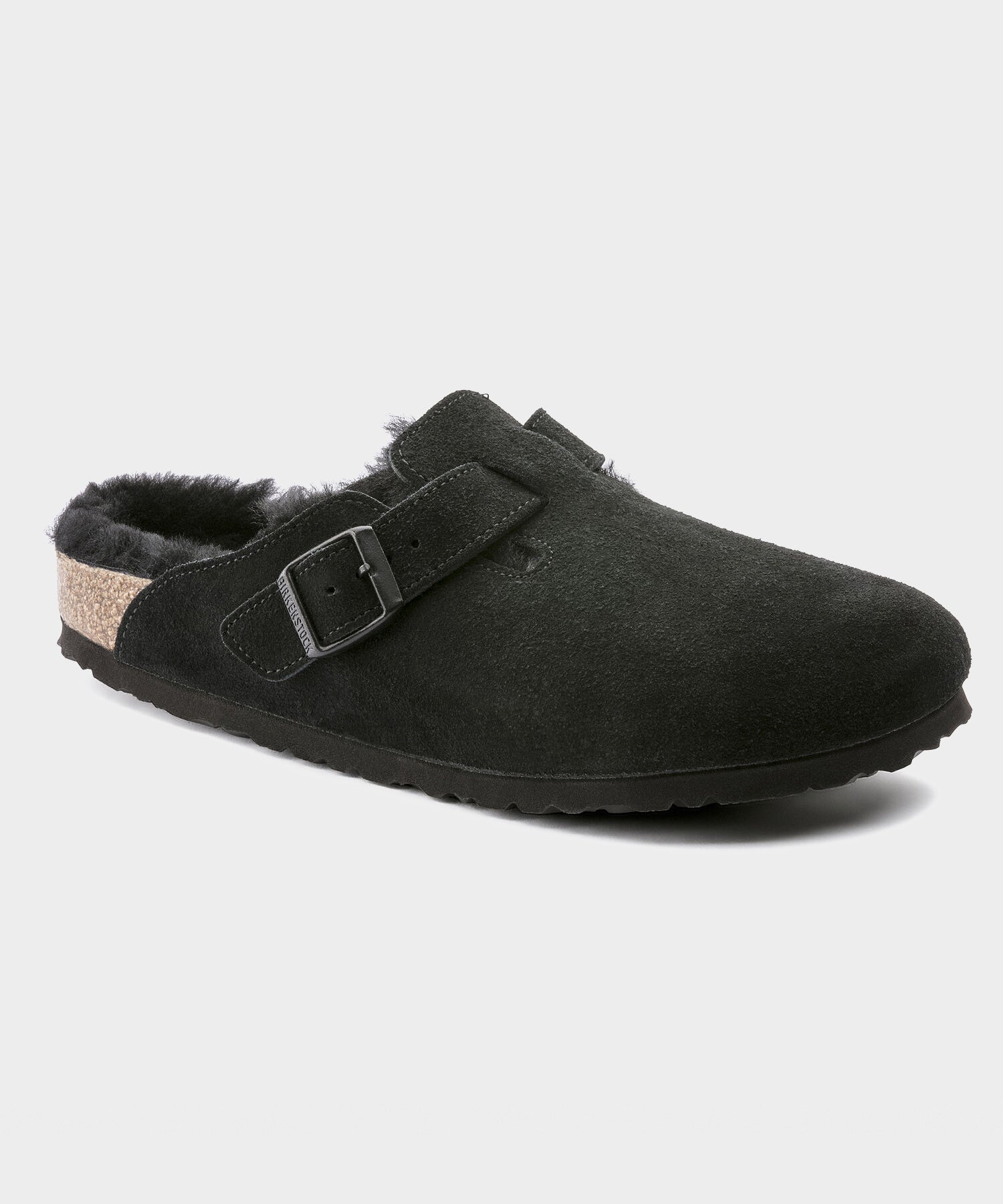 Todd Snyder Birkenstock Boston Shearling Mule in Black Black