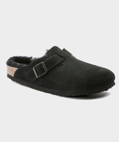 Todd Snyder Birkenstock Boston Shearling Mule in Black Black