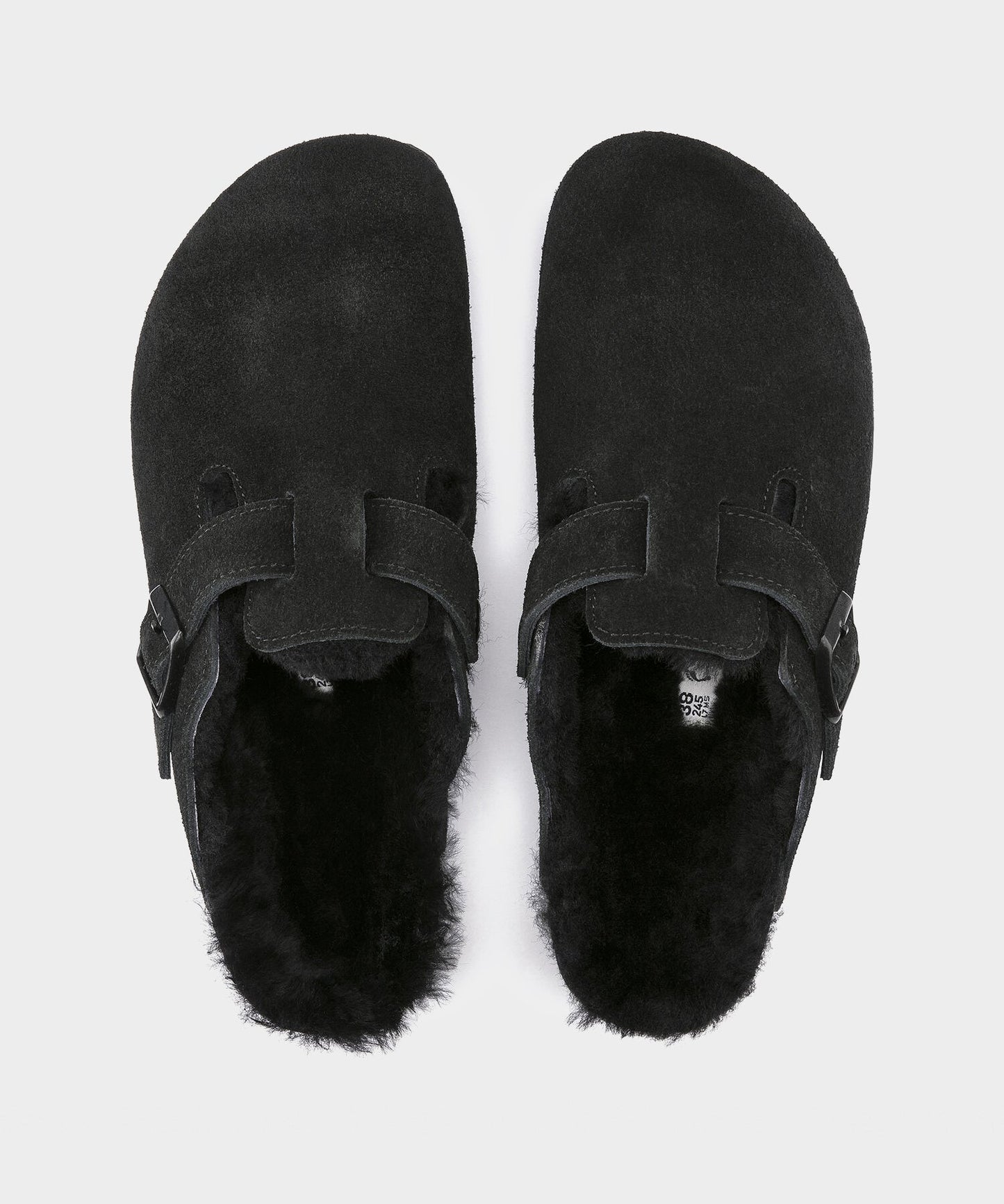 Todd Snyder Birkenstock Boston Shearling Mule in Black Black