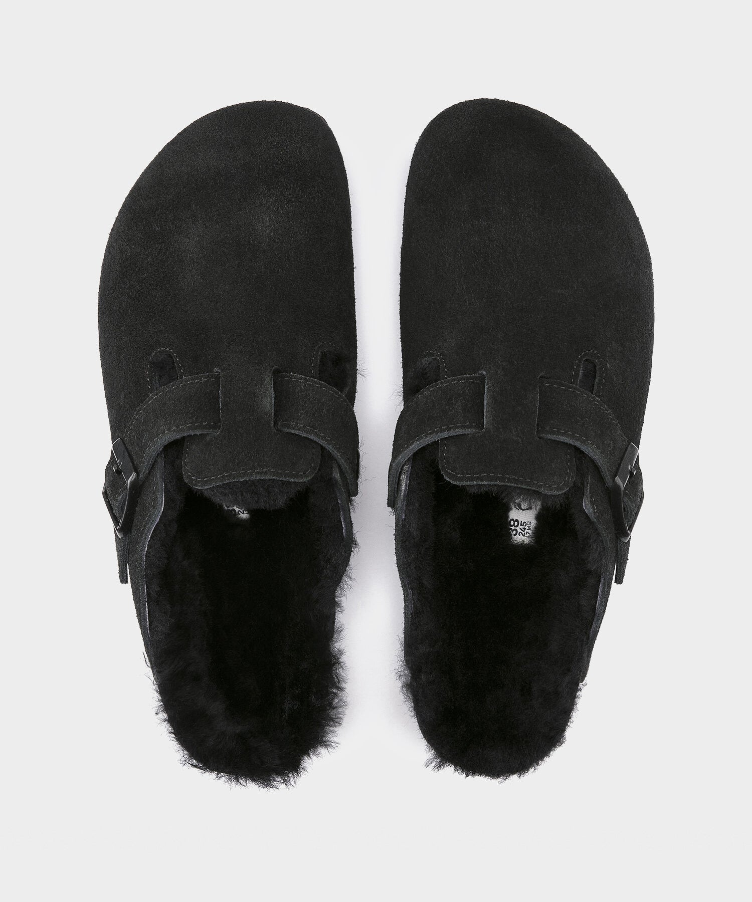 Todd Snyder Birkenstock Boston Shearling Mule in Black Black