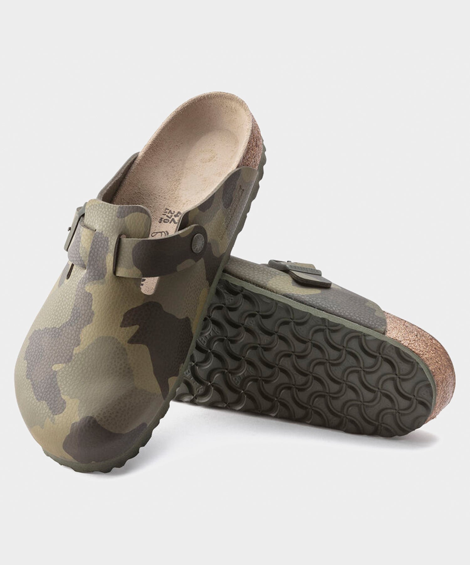 Todd Snyder Birkenstock Boston Olive Camo Print Olive Camo Print