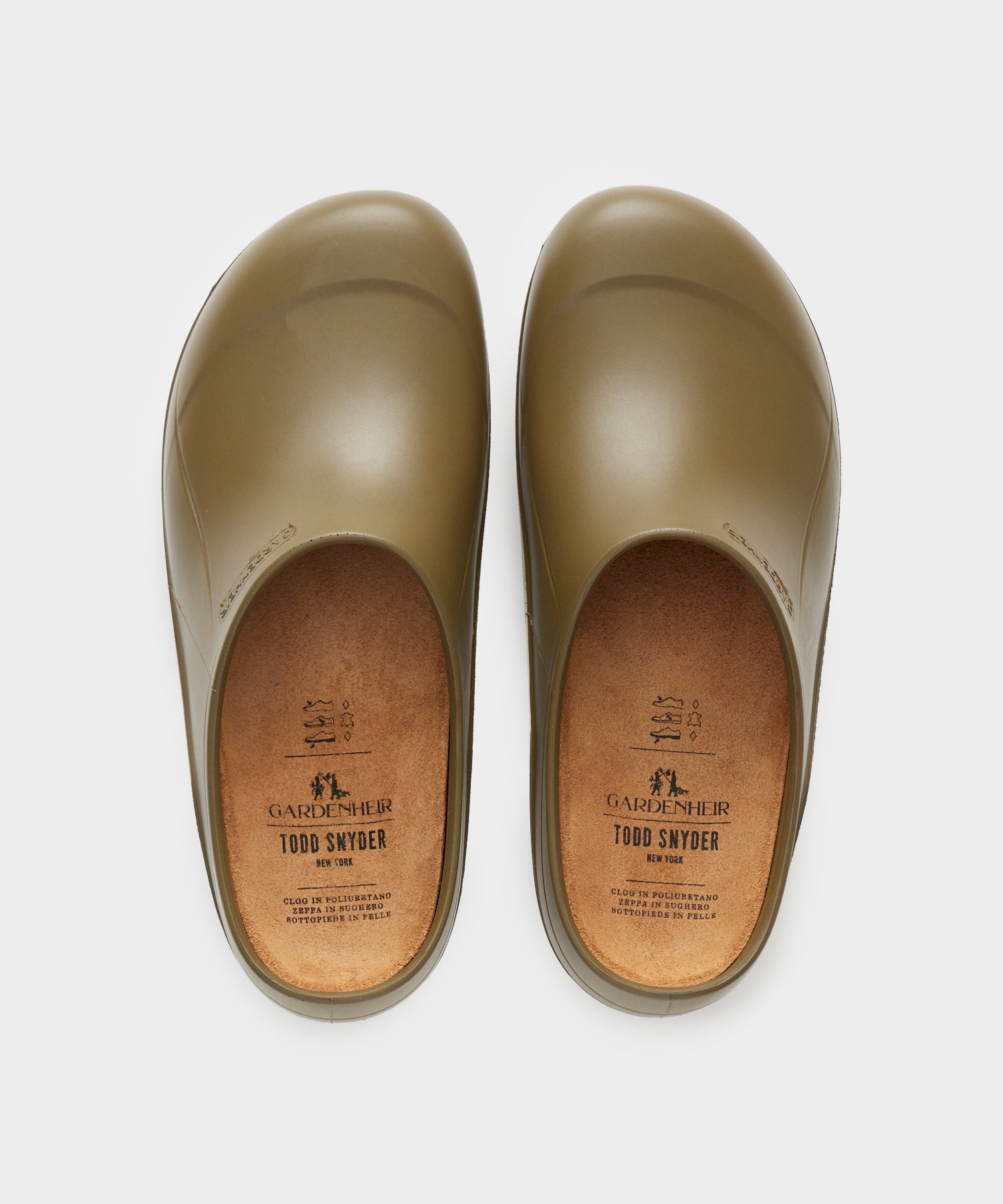 Todd Snyder Todd Snyder x Gardenheir Rubber Clogs in Snyder Olive Olive