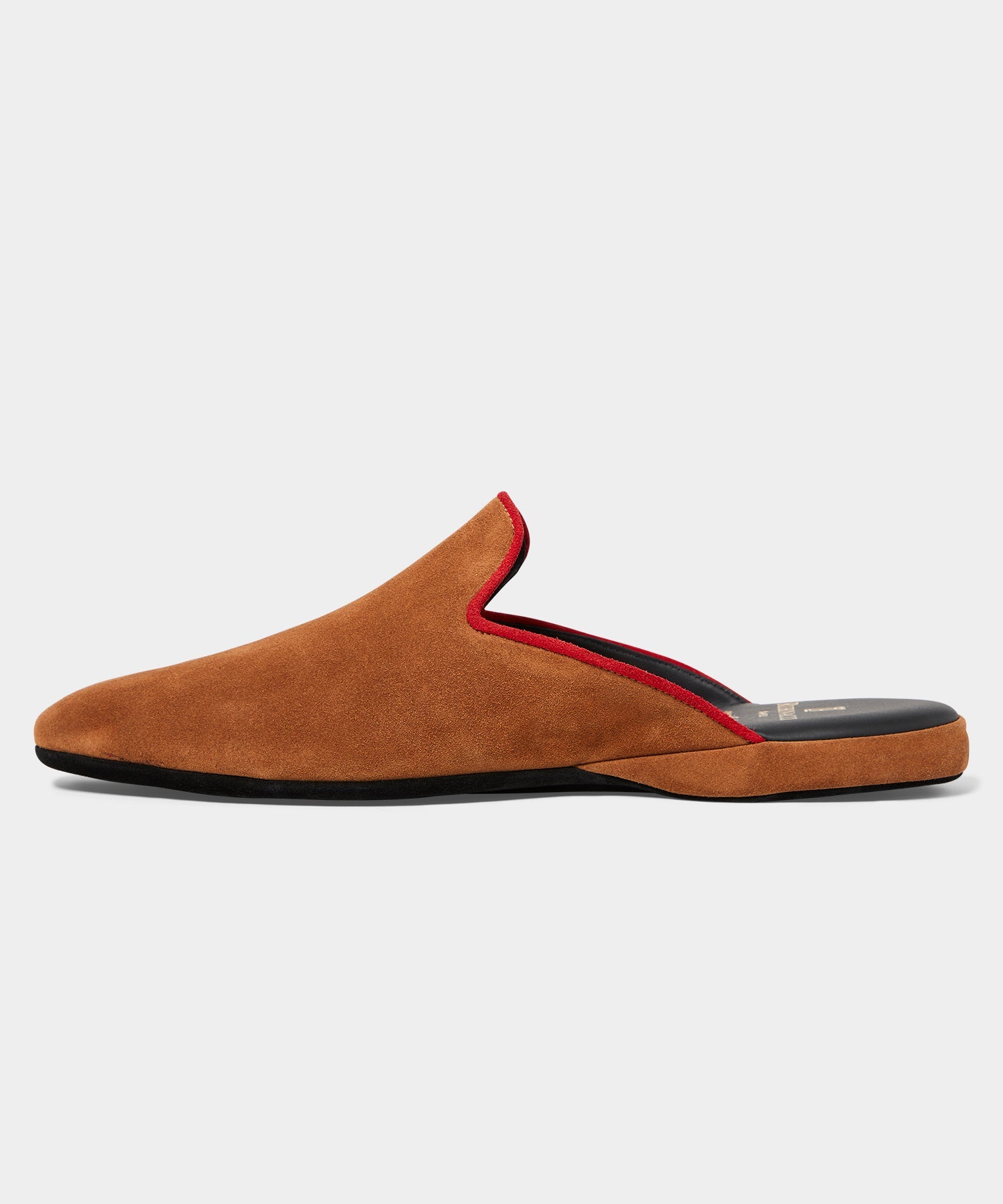 Todd Snyder Rubinacci Suede House Slipper in Tobacco Tobacco