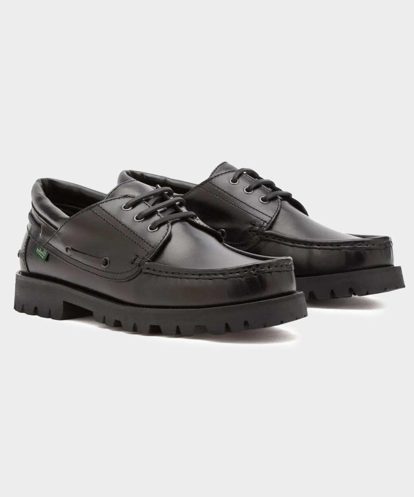 Todd Snyder Paraboot Briac Lug Boat Shoe Black