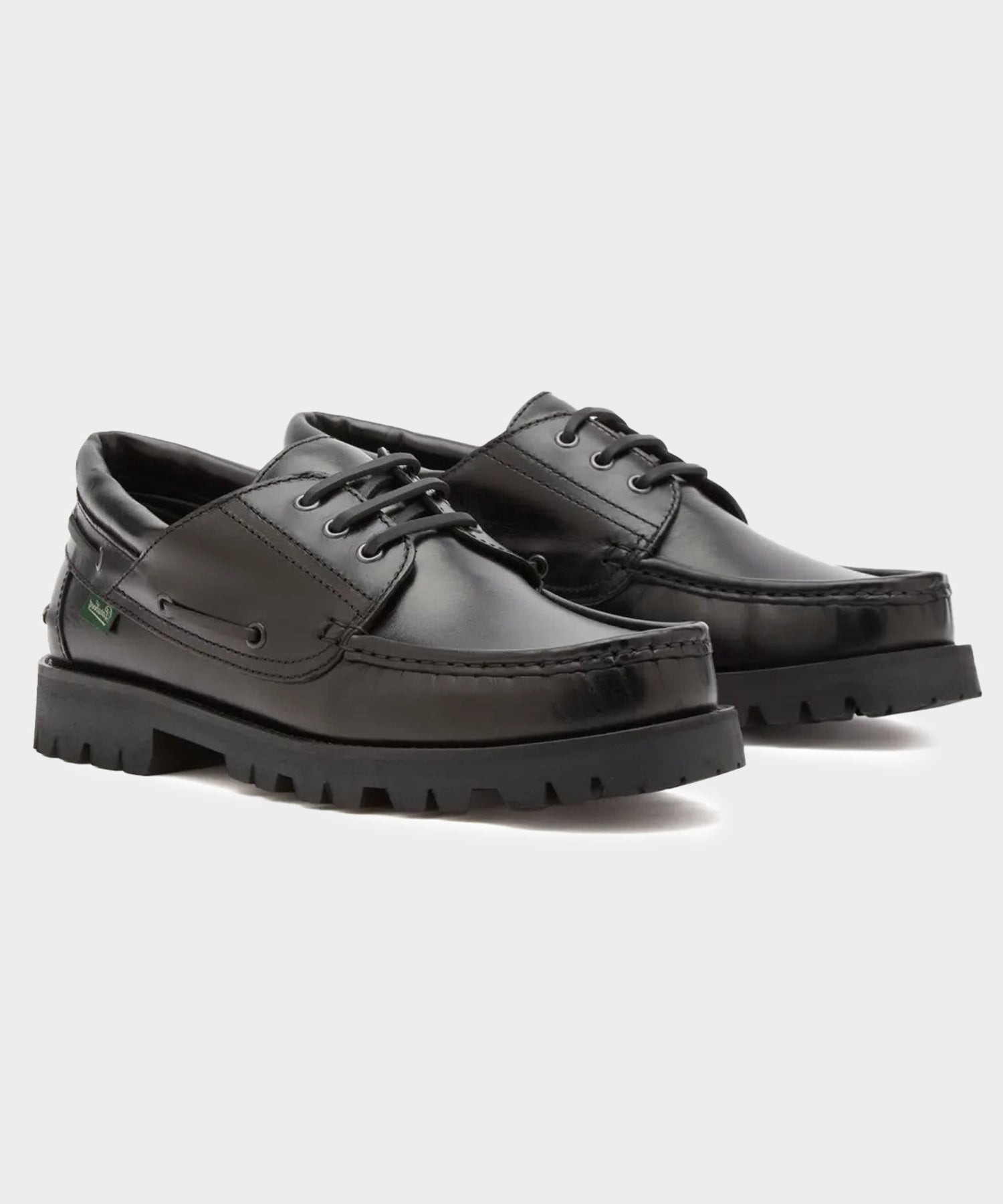 Todd Snyder Paraboot Briac Lug Boat Shoe Black