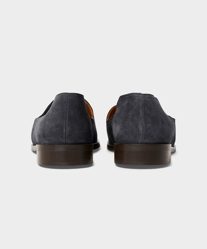 Todd Snyder Todd Snyder x Jacques Solovière Suede Slippers in Black Blue