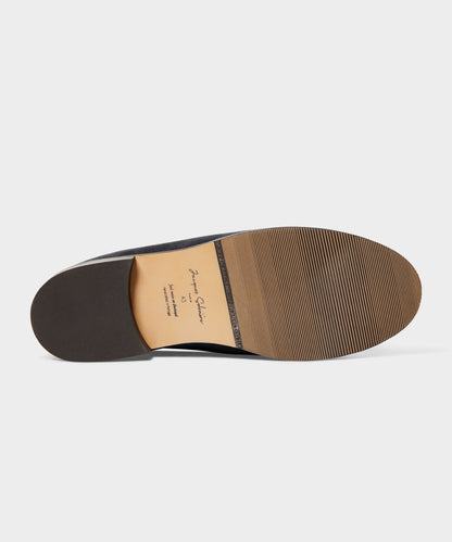 Todd Snyder Todd Snyder x Jacques Solovière Suede Slippers in Black Blue
