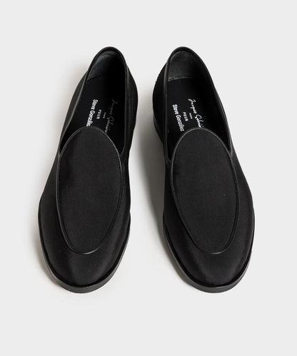 Todd Snyder Jacques Solovière Gros Grain Loafer Black