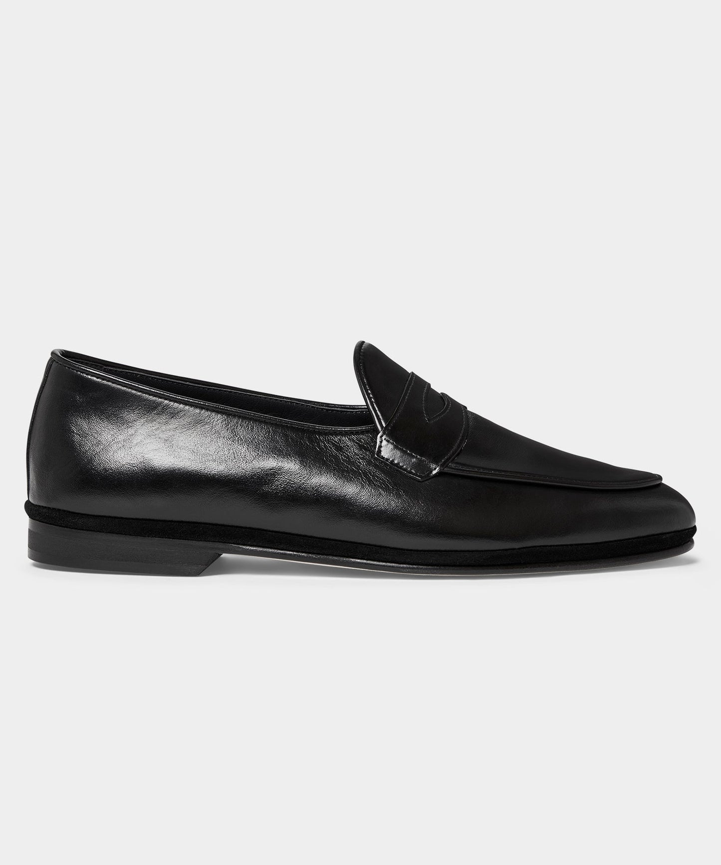 Todd Snyder Todd Snyder X Rubinacci Leather Penny Loafer in Black Black