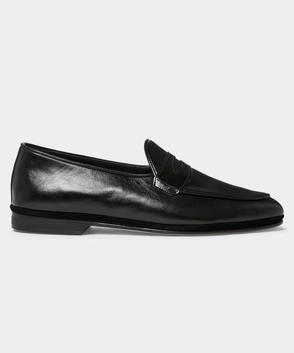 Todd Snyder Todd Snyder X Rubinacci Leather Penny Loafer in Black Black