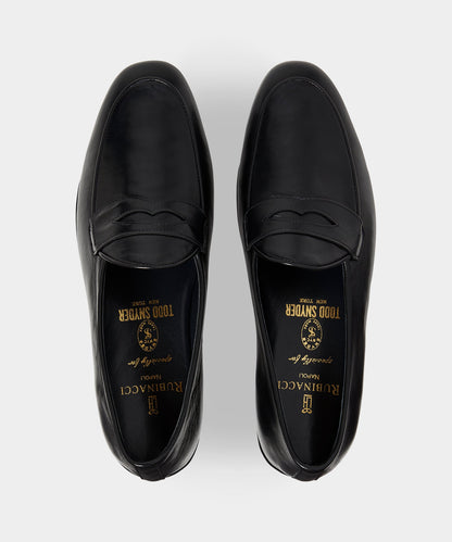 Todd Snyder Todd Snyder X Rubinacci Leather Penny Loafer in Black Black