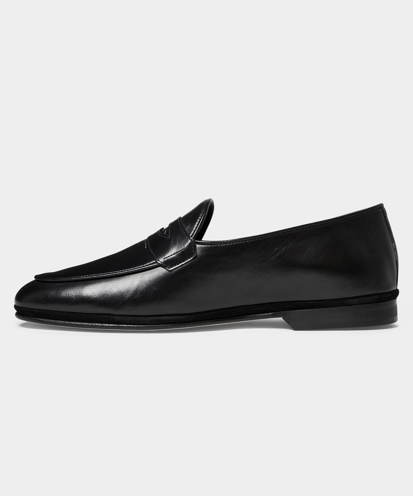Todd Snyder Todd Snyder X Rubinacci Leather Penny Loafer in Black Black