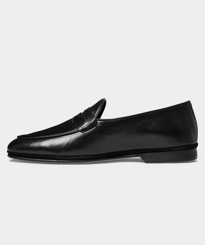 Todd Snyder Todd Snyder X Rubinacci Leather Penny Loafer in Black Black