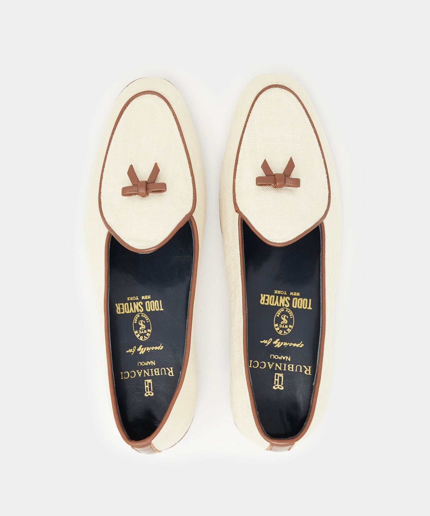 Todd Snyder Todd Snyder x Rubinacci Linen Marphy Loafer Beige