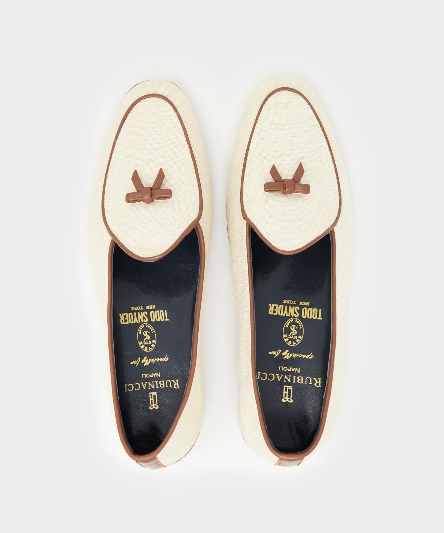 Todd Snyder Todd Snyder x Rubinacci Linen Marphy Loafer Beige
