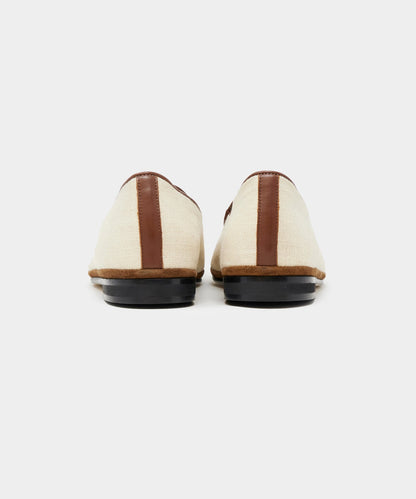 Todd Snyder Todd Snyder x Rubinacci Linen Marphy Loafer Beige