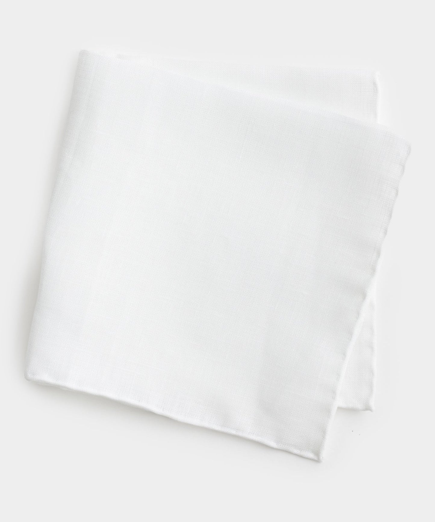 Todd Snyder Italian Linen Pocket Square in White White