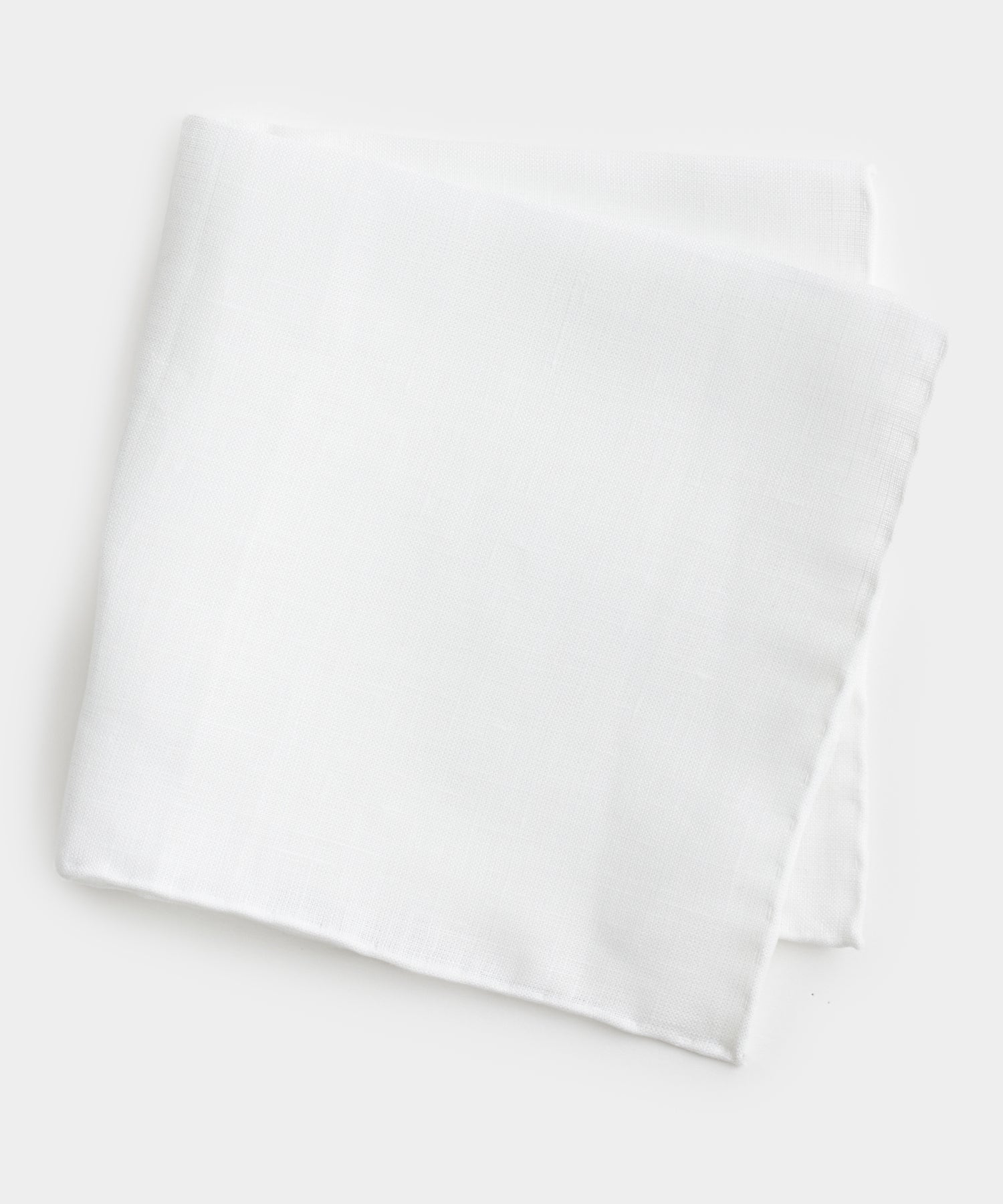 Todd Snyder Italian Linen Pocket Square in White White