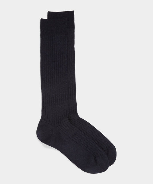 Todd Snyder Merino Dress Sock in Navy Navy