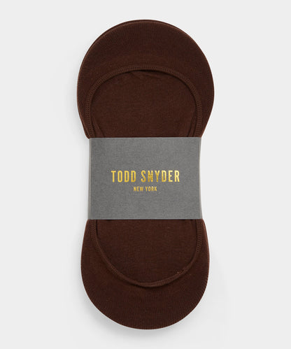 Todd Snyder No-Show Sock, 3-Pack Brown