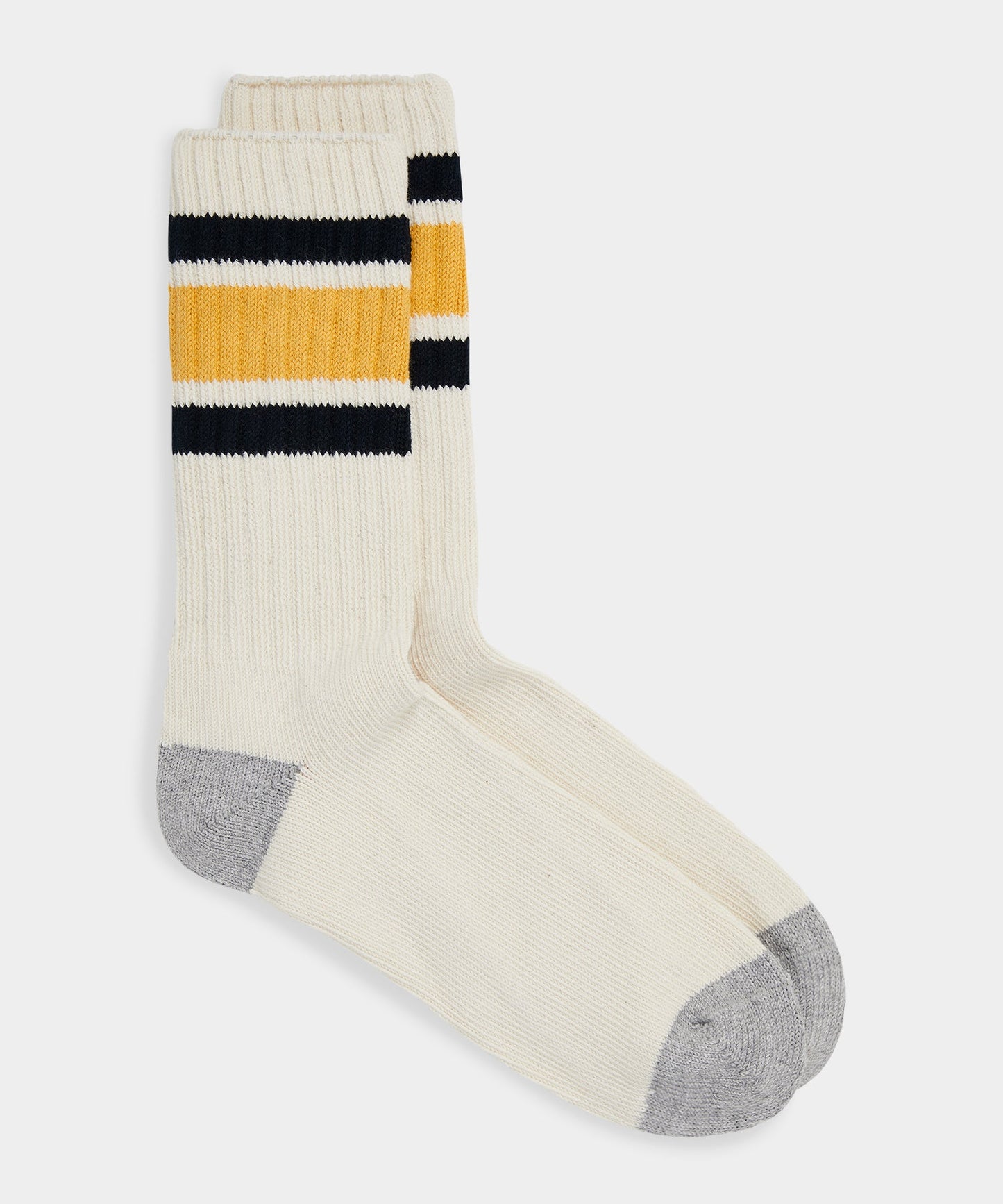 Todd Snyder Striped Athletic Sock in Navy Navy
