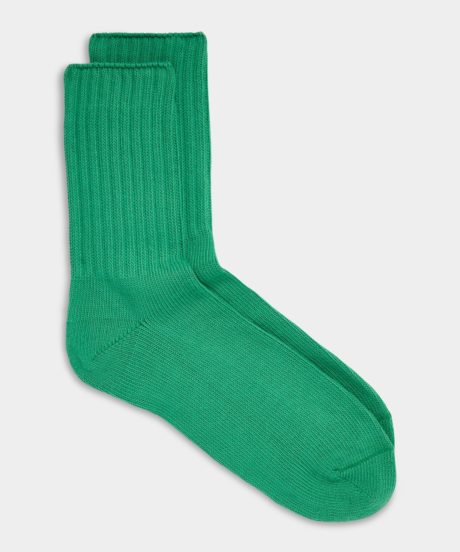 Todd Snyder Cotton Ankle Sock in Green Green