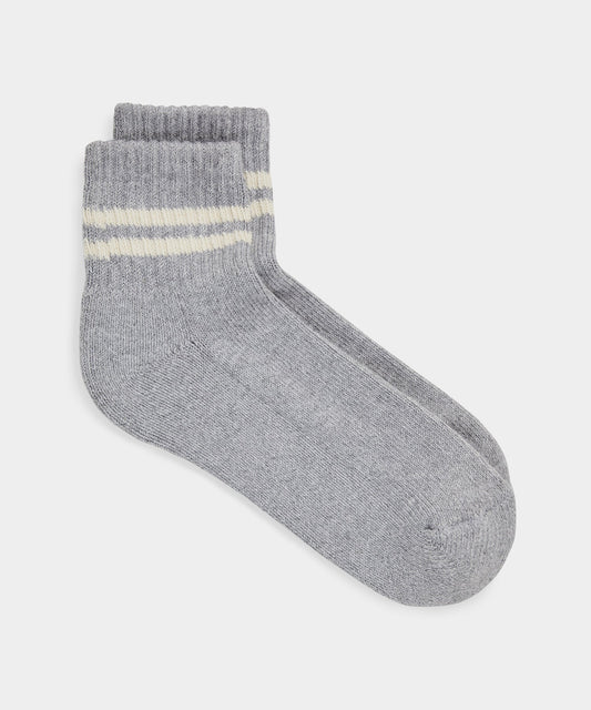 Todd Snyder Athletic Ankle Sock in Grey Grey