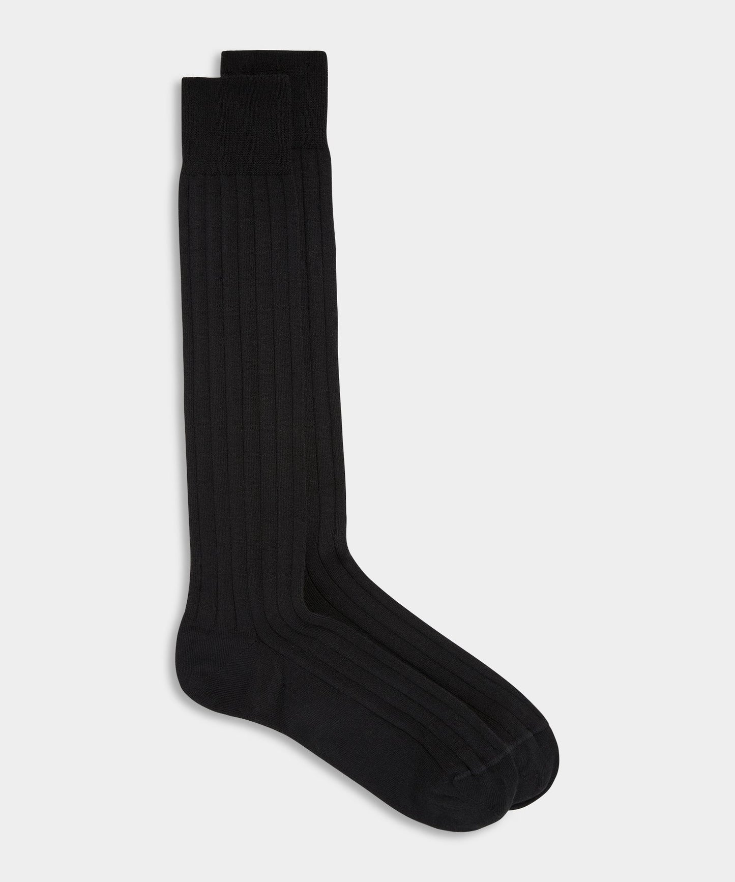 Todd Snyder Cotton Dress Sock in Black Black