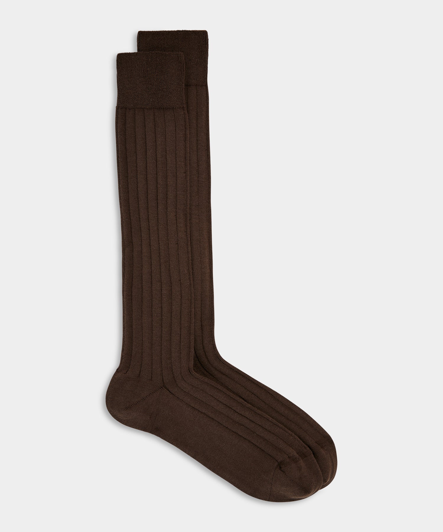 Todd Snyder Cotton Dress Sock in Brown Brown
