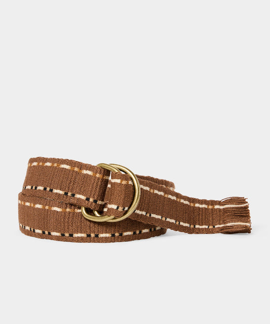 Todd Snyder Guanábana O-Ring Fabric Belt in Brown Brown