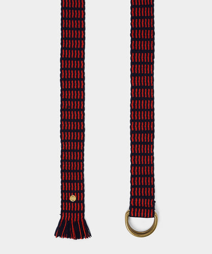 Todd Snyder Guanábana O-Ring Fabric Belt in Navy Navy
