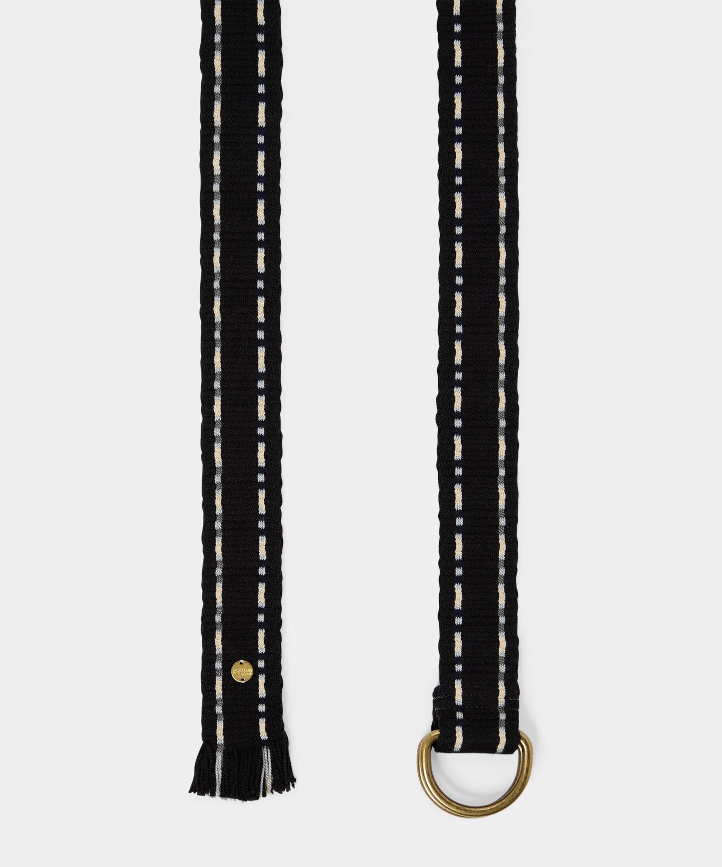 Todd Snyder Guanábana O-Ring Fabric Belt in Navy Navy