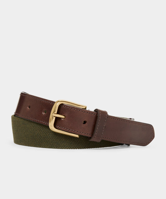 Todd Snyder Italian Webbed Cotton Belt Tent Green