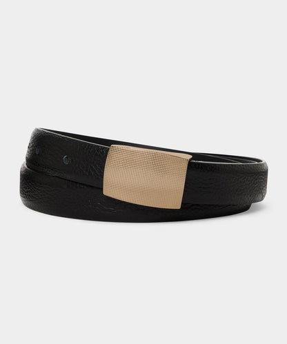 Todd Snyder Pebble Leather Belt Black