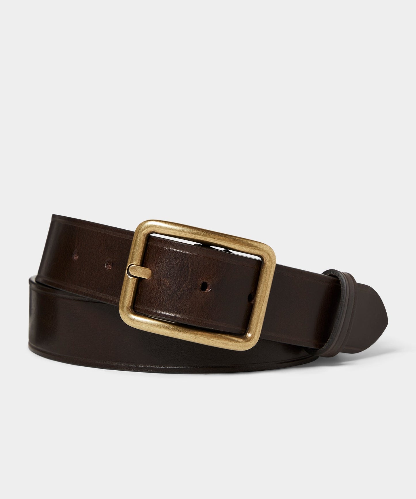 Todd Snyder Italian Wide Leather Belt Brown