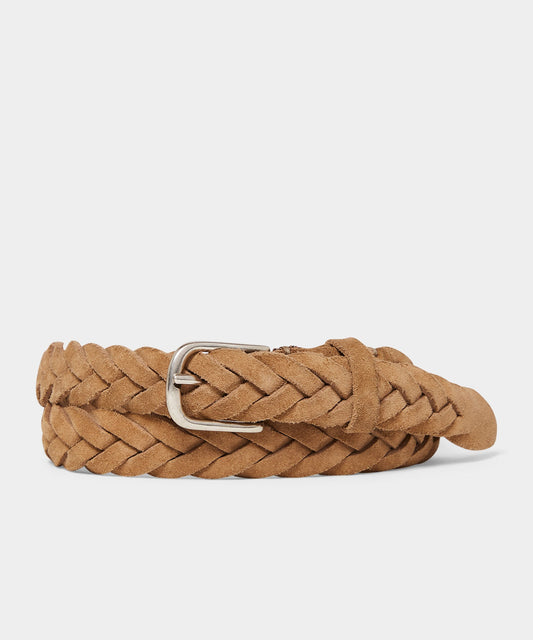 Todd Snyder Italian Suede Braided Belt Baja Dunes