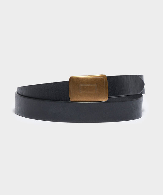 Todd Snyder Vintage Leather Belt in Black Black