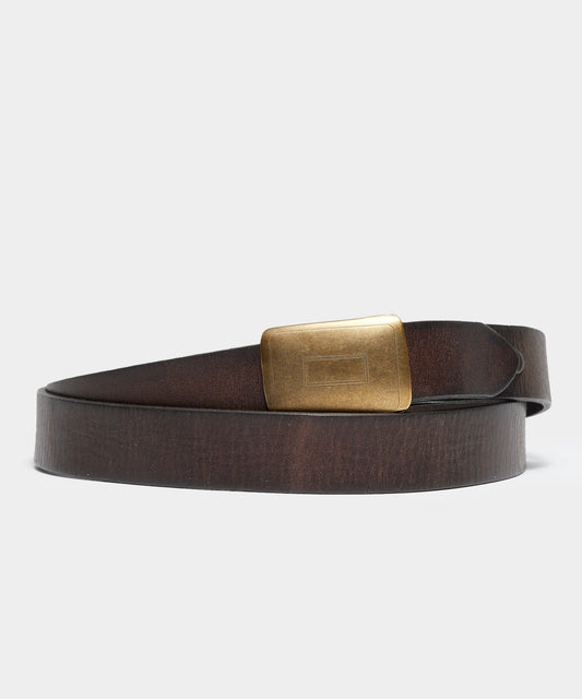 Todd Snyder Vintage Leather Belt in Brown Brown